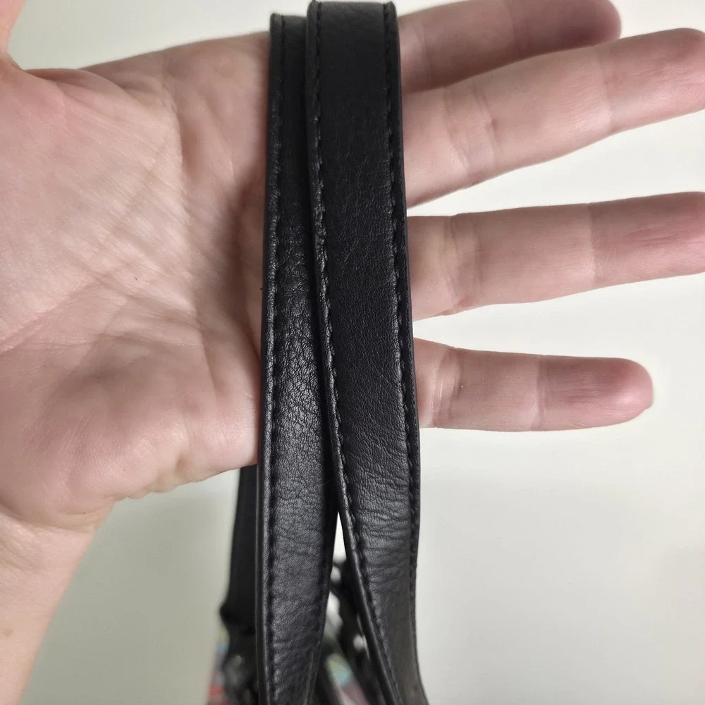 The Sac Multicolor Purse Shoulder Strap 13x9 Boho Hippie Pink